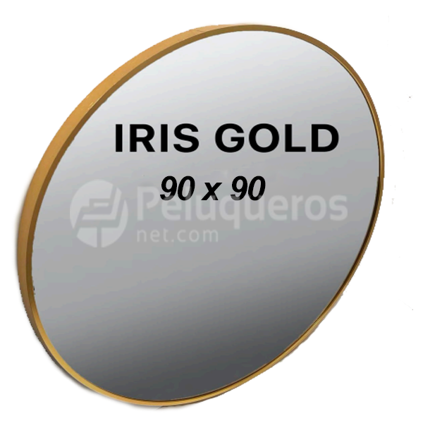 Espejo Iris Gold Redondo 90×90